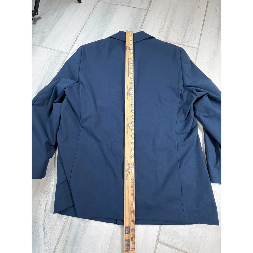 Sene Mens Custom Navy Blue Cotton Chore Coat Blazer Jacket SBNY21030153